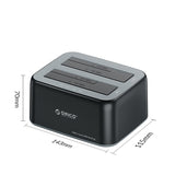 ORICO 2.5"/3.5" SATA HDD/SSD Dual-Bay Dock