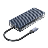 ORICO 6 Port Type-C Transparent Hub – USB / HDMI / RJ45 - Grey