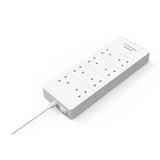 واقي التيار المتردد من أوريكو بـ 8 منافذ مع 5 منافذ شحن USB - أبيض