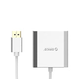 محول ORICO DP إلى منفذي DP مزدوجين بدقة 4K - 15 سم / منفذ عرض / USB - فضي