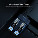 ORICO M.2 NVME SSD Enclosure Aluminum Dual Bay - M2P2-C3-C