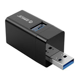 موزع USB صغير 3 في 1 من أوريكو - أسود 