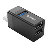 موزع USB صغير 3 في 1 من أوريكو - أسود 