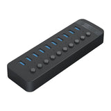 ORICO Multi-Port Hub With Individual Switches - 10-Ports / Black
