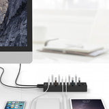 موزع منافذ USB 3.0 من ORICO P10U3 مزود بـ 10 منافذ