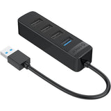 ORICO TWU32-4A-BK-EP USB 3.0 Hub + 3 x USB 2.0 5Gbps Cable 15 cm, 4A, Black