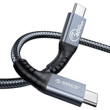 كابل بيانات ORICO Thunderbolt 4 - طوله متران / من النوع C - رمادي