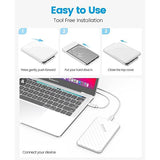 ORICO USB3.0 2.5 inch HDD and SSD External Enclosure TYPE C ORICO 25PW1C-C3-WH-EP