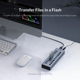Orico BT2U3 10-Port USB3.0 Hub with Individual Switches Powered