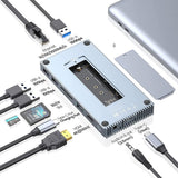 محطة إرساء أوريكو CDH9N متعددة الوظائف 9 في 1 بمنفذ USB-C مع حاوية SSD