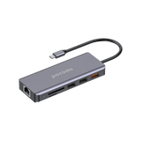 Porodo 9in1 4K HDMI Ethernet USB-C Hub