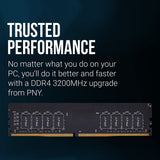 ذاكرة سطح المكتب PNY سعة 32 جيجابايت DDR4 بتردد 3200 ميجاهرتز