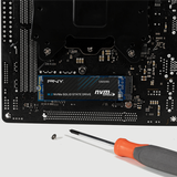 محرك أقراص الحالة الصلبة PNY CS2230 بسعة 1 تيرابايت من نوع M.2 NVMe PCIe Gen3x4، سرعة قراءة تصل إلى 3300 ميجابايت/ثانية، سرعة كتابة تصل إلى 2600 ميجابايت/ثانية