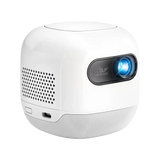 Powerology Mini Beam Portable Projector - DLP 720P / 100 ANSI lumens / HDMI/USB / 8700mAh / White