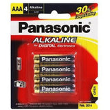 Panasonic Aaa Size Battery Pack Of 4-Battery-Panasonic-Star Light Kuwait