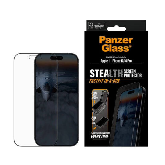 PanzerGlass Stealth Screen iPhone 17 / 16 Pro - 6.3 Inch Ultra