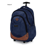 Pause Solid Navy Trolly Bag