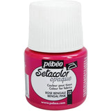 Pebeo Setacolor Opaque Fabric Paint Bottle - 45Ml-Drawing And Coloring-Pebeo-Fuchsia-Star Light Kuwait