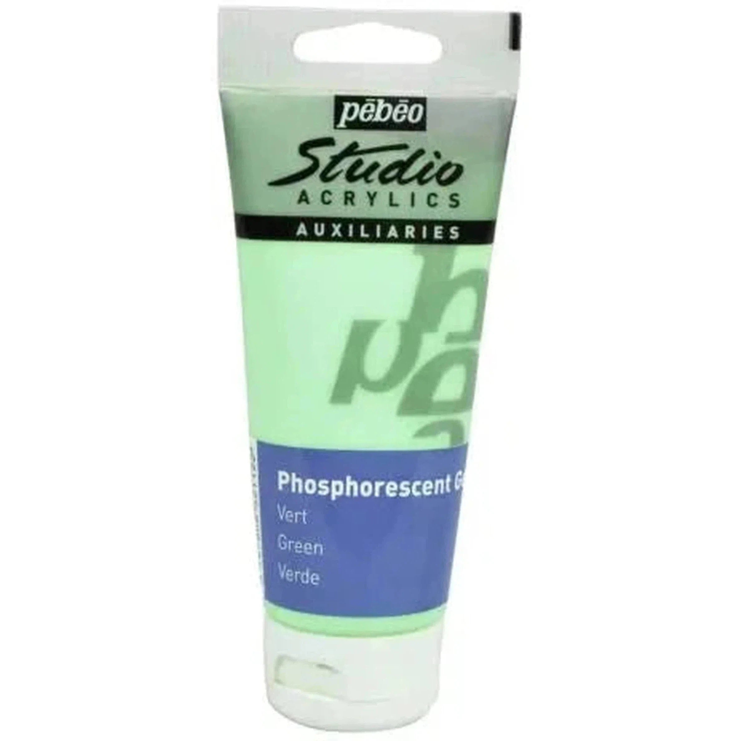 Pebeo Studio Green Acrylics Phosphorescent Gel -100Ml-Drawing And Coloring-Pebeo-Star Light Kuwait