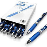 Pentel Energel Bl77 Retractable Gel Roller Pen 0.7Mm-School Supplies-Other-Box-Blue-Star Light Kuwait