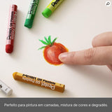 Pentel Ghtp Large Oil Pastels Colors Assorted - Set Of 16-Drawing And Coloring-Pentel-Star Light Kuwait