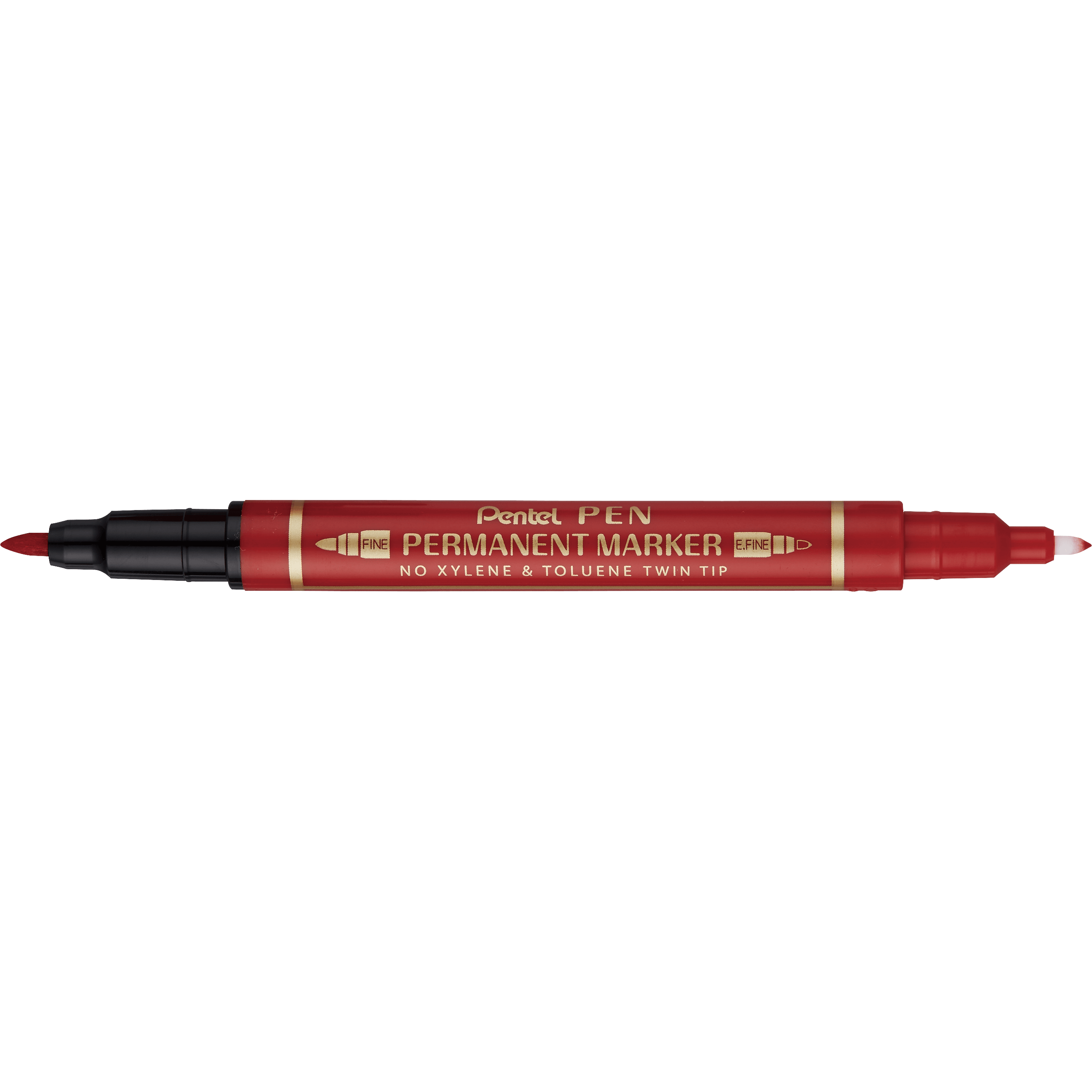 Pentel N75W Permanent Marker Twin Tip-Pens-Pentel-Red-1 pc-Star Light Kuwait