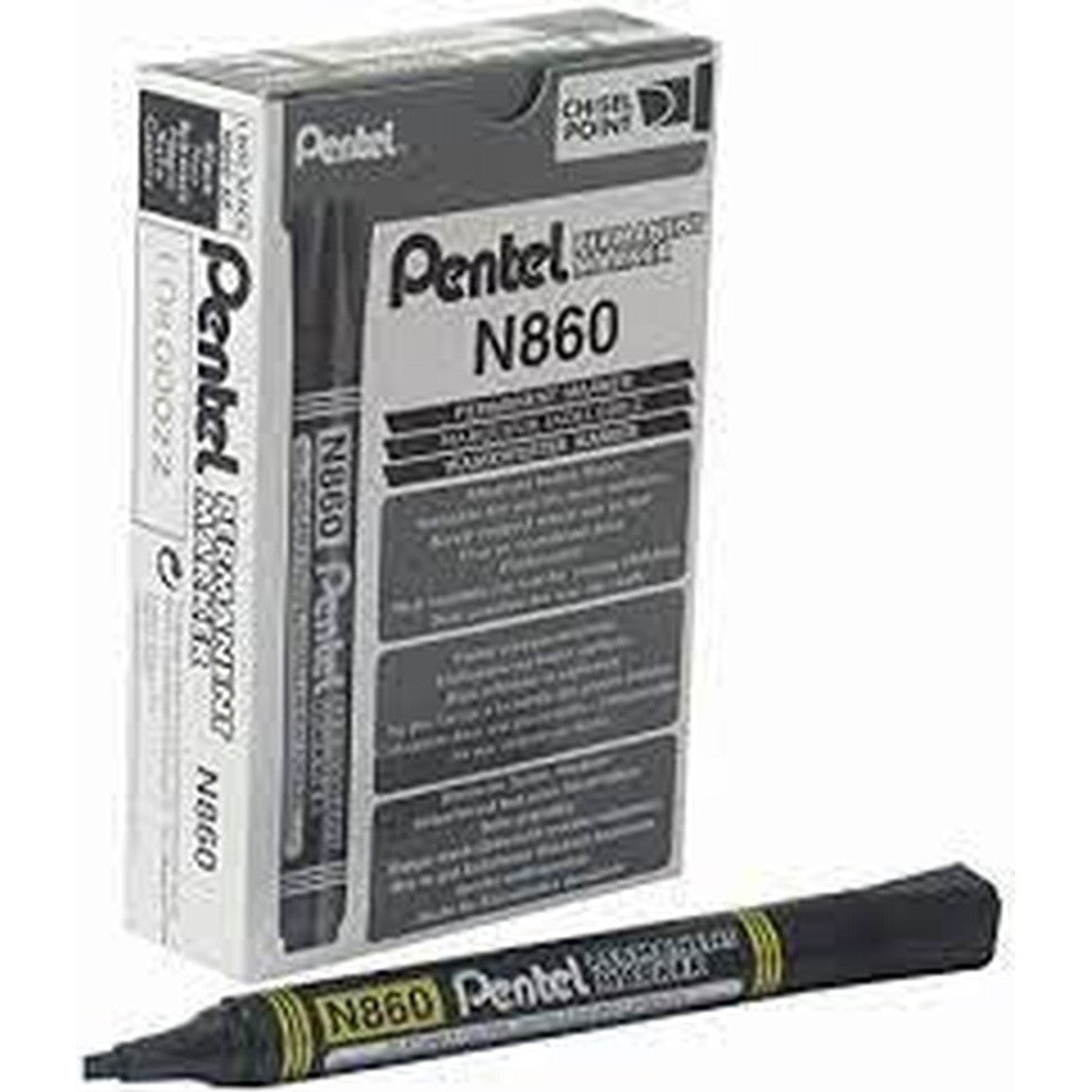 Pentel-N860-Permanent-Marker-Chisel-4.5Mm-Blue/Black – Star Light Kuwait