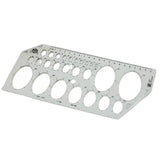 Plastic Circle Drawing Oval Shaped Ruler