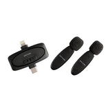 Porodo Dual Lavalier Microphone & Charging Case - Black