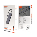 Porodo 9in1 4K HDMI Ethernet USB-C Hub