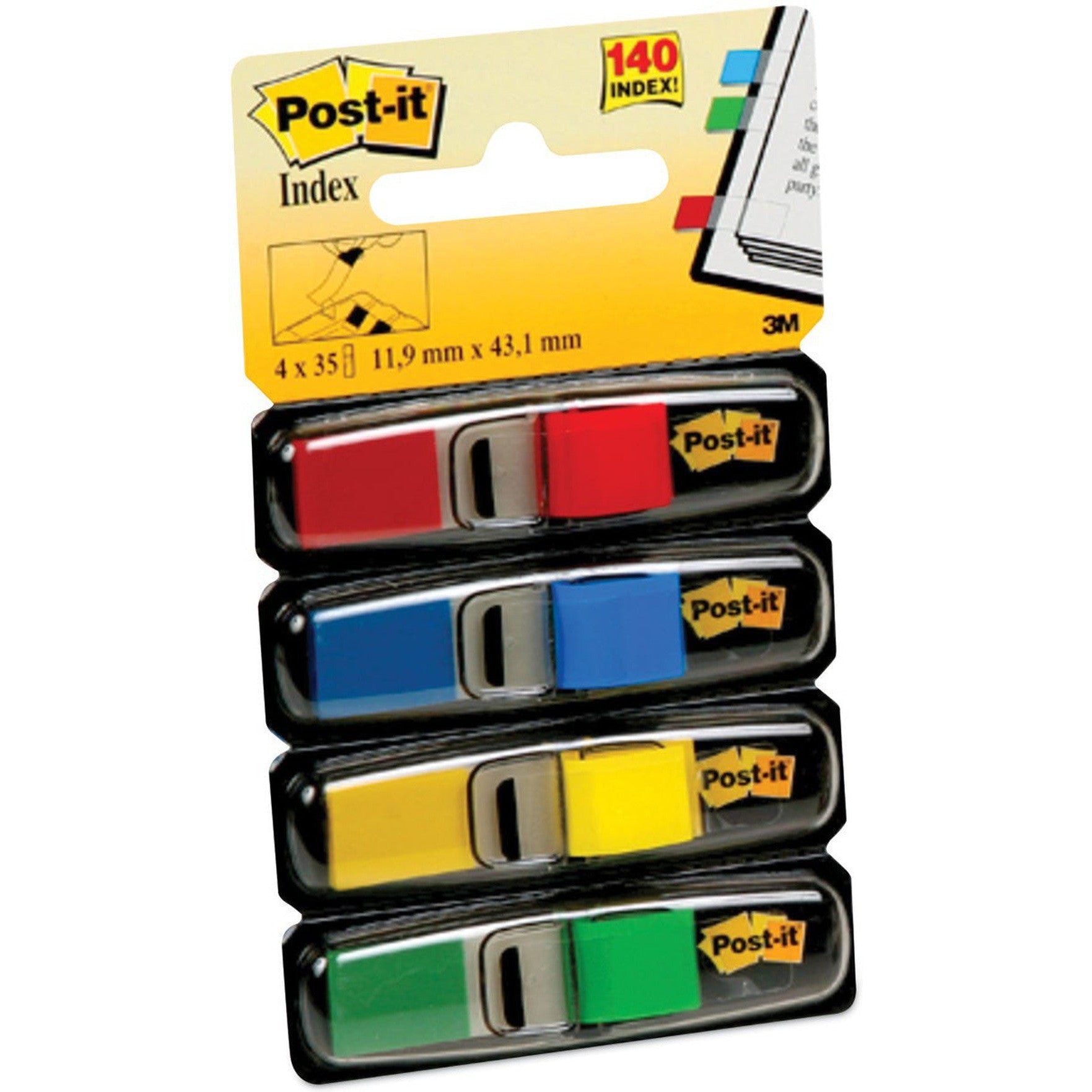 Post-It Flags Four Colour 0.47 X 1.7-Accessories And Organizers-3M Scotch-Star Light Kuwait