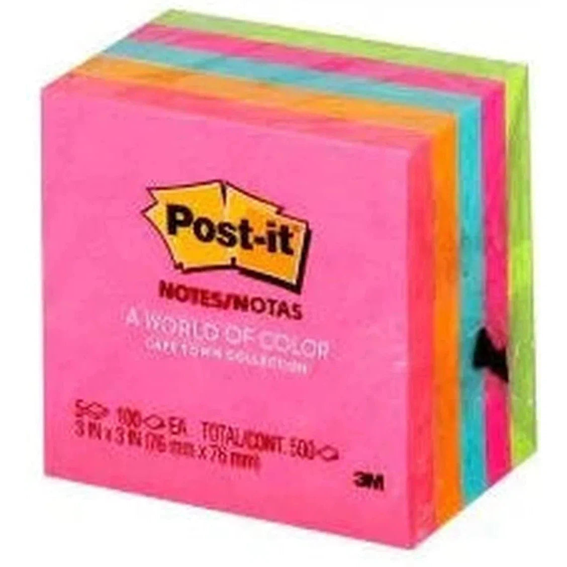 Post-It Neon Colours Lined 4X6-Accessories And Organizers-3M Scotch-Star Light Kuwait