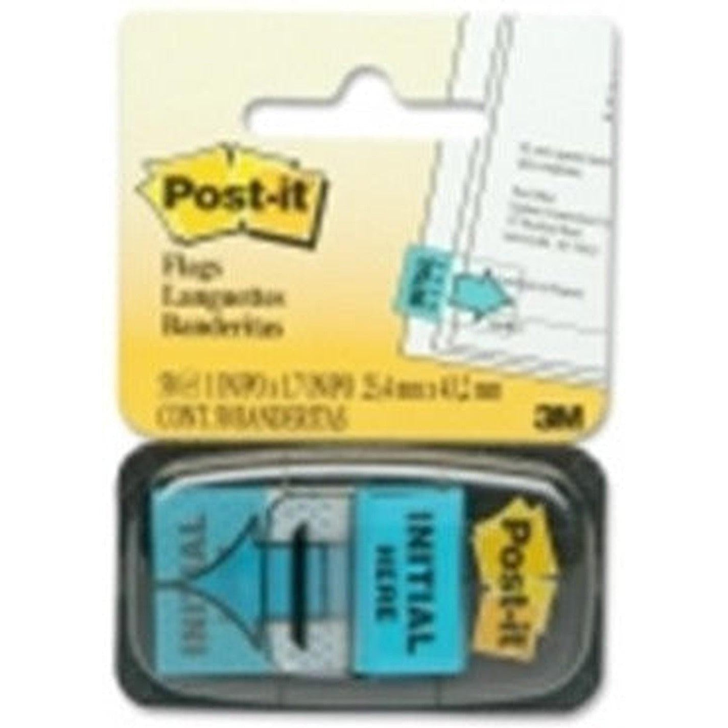 Post-It Printed Flags - Initial Here 1X1.7-Accessories And Organizers-3M Scotch-Star Light Kuwait