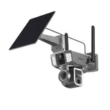 Powerology 4G/WiFi 360° Dual Lens Outdoor Camera - Black