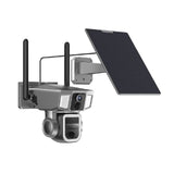 Powerology 4G/WiFi 360° Dual Lens Outdoor Camera - Black