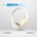 Powerology Hybrid ANC Headphone - 600mAh / Cream
