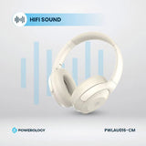 Powerology Hybrid ANC Headphone - 600mAh / Cream