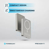 بنك الطاقة Powerology MagSafe - سعة 10000 مللي أمبير / 20 واط PD / تيتانيوم