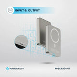 بنك الطاقة Powerology MagSafe - سعة 10000 مللي أمبير / 20 واط PD / تيتانيوم