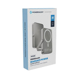 بنك الطاقة Powerology MagSafe Power Glass Surface - سعة 10000 مللي أمبير / منفذ Type-C / تيتانيوم