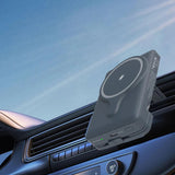 Powerology Power Bank With Magnetic Wireless Charger Car Mount - 5000mAh / USB / Type-C - Gray