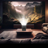 جهاز عرض Powerology Starbeam Google DLP - 100 بوصة / HDMI / USB / صوت - أسود