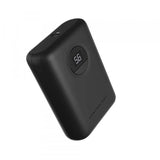 بنك طاقة باورولوجي فائق الصغر - 10000 مللي أمبير / 20 واط / منفذ USB-C / منفذ USB-A / أسود
