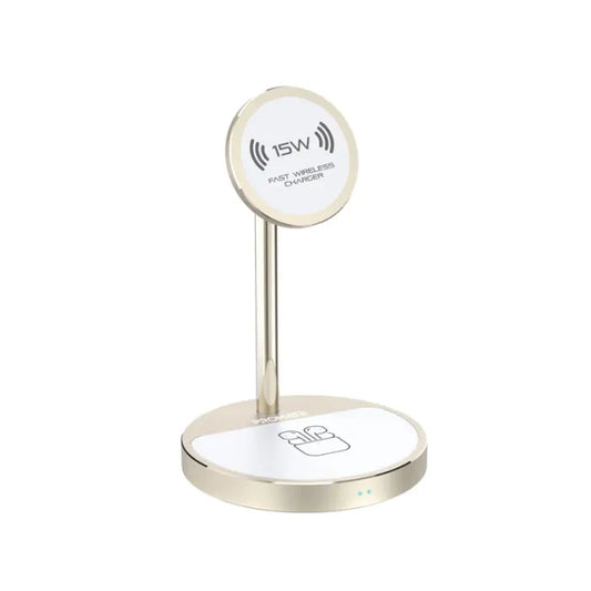Promate 40W High Output Wireless Charging Station Gold
