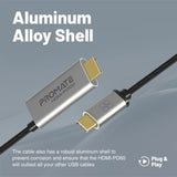 Promate 4K CrystalClarity USB-C to HDMI Cable