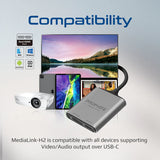 Promate 4K High Definition USB-C to Dual HDMI Adapter