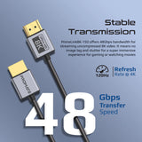 Promate Certified Ultra-High-Speed 8K@60Hz HDMI Slim Flexible Cable