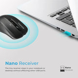 Promate Comfort Performance Wireless Ergonomic Mouse Black