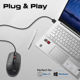 Promate Ergonomic Design Wired Optical Mouse