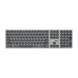 Promate Full-Size Triple-Mode Slim Wireless Keyboard w/ Scissor Keys, & Multi-Device Connectivity